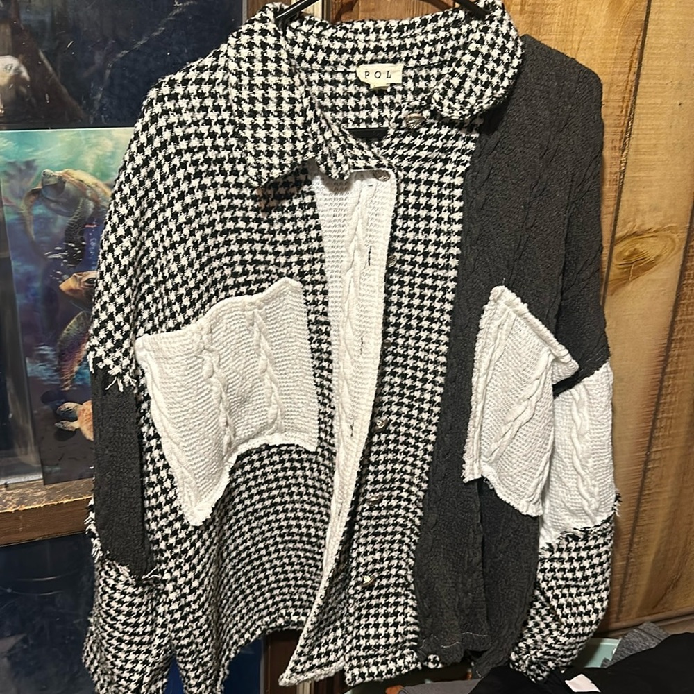 Women’s button up patch work